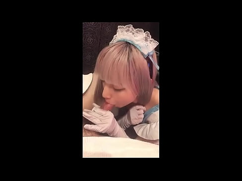 ❤️ Japanese Idol [mayuka], kostum pelayan Prancis, bagian 1, blowjob dan brengsek dengan lotion Pelacur pada kami ️❤